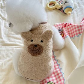 Winter Clothes Fleece-lined Warm Dog Cute Clothes (Option: Apricot-3XL)
